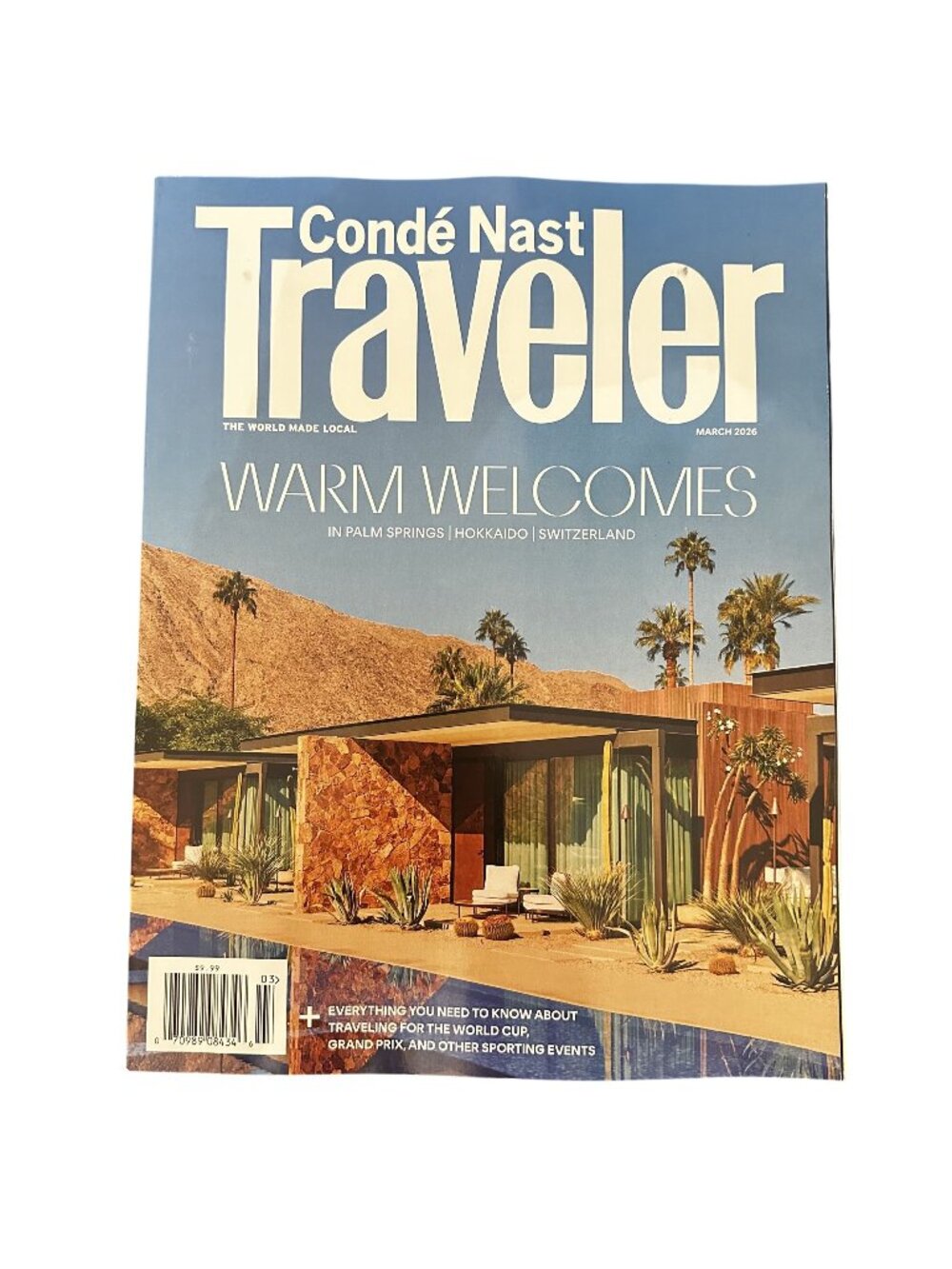 Conde Nast Traveler Magazine March 2026 Travel Warm Welcome in Palm Springs